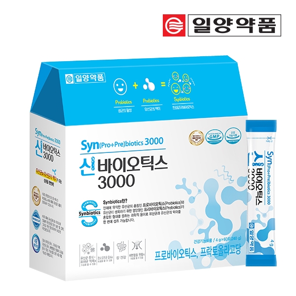 [일양약품] 신 프로바이오틱스+프리바이오틱스 유산균 3000 4g*60포(1박스) (업체별도 무료배송)