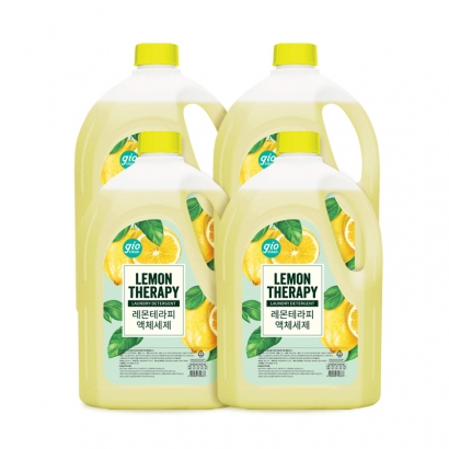지오클린 레몬테라피 액체 세탁세제 2.5L*4개 (업체별도 무료배송)