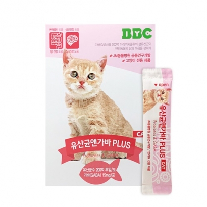 [BBC] 고양이 유산균앤 가바 장 영양제 프로바이오틱스 2g * 30포(업체별도 무료배송)