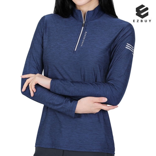 [이지바이] 데일리우먼 여성 슬림라인 집업 긴팔 티셔츠 AY12LT020W (업체별도 무료배송)