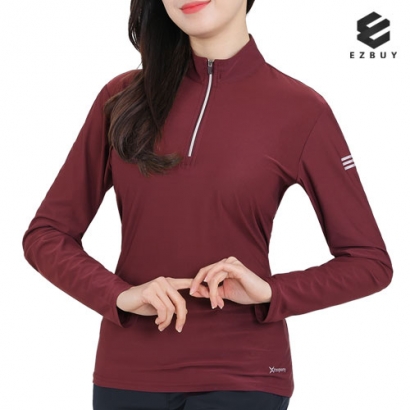 [이지바이] 잘 만든 여성 스트레치 긴팔 집업 티셔츠 X21LT044W (업체별도 무료배송)