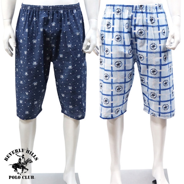 [비버리힐즈폴로클럽] 남자 7부 여름 잠옷바지 파자마 (95, 100사이즈) (업체별도 무료배송)