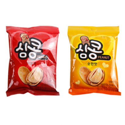 심콩 땅콩스낵 (순한맛/매운맛) 25g x 10봉 (봉당 159원)