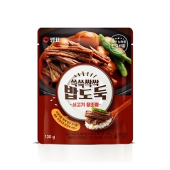 [샘표] 쓱쓱싹싹 밥도둑 쇠고기 장조림 130g x 6팩 (총 780g) (업체별도 무료배송)
