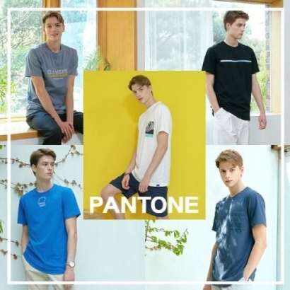 [홈쇼핑상품] [팬톤] 남성 썸머 그래픽 티셔츠 5종 SET (95사이즈) (업체별도 무료배송)