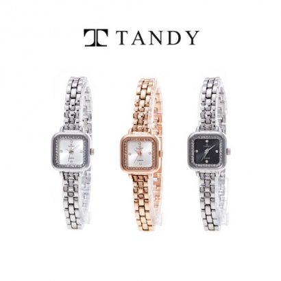 탠디 다이아몬드 4PCS 여성시계 고급 여성스퀘어 손목시계 T-4032 (업체별도 무료배송)