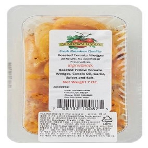 [냉동토마토] 선다운 세미드라이 토마토 옐로우 198g x 6개 (업체별도 무료배송)