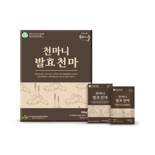 천마니 발효천마 80ml*30포+쇼핑백/보자기 증정 (업체별도 무료배송)
