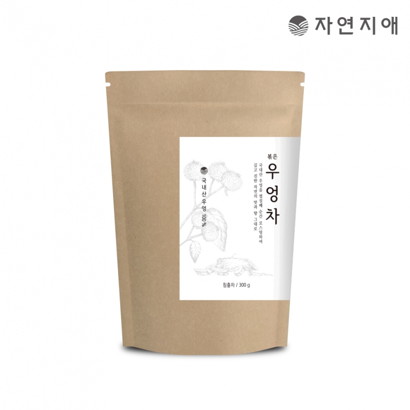 [자연지애] 껍질째 볶은 우엉차 300g (5개이상 구매가능) (업체별도 무료배송)