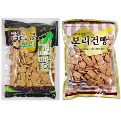 깨보리 검은콩건빵 400g＋보리건빵 400g(랜덤) (업체별도 무료배송)