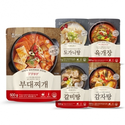참스토리 탕/찌개 500g~1kg 5종 모음전 (업체별도 무료배송)