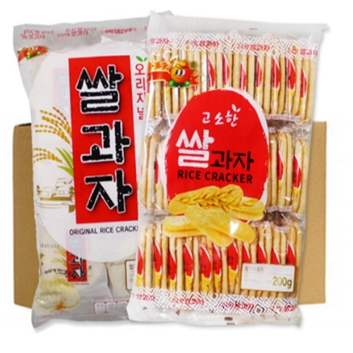 오리지널쌀과자 200g X 2봉 + 고소한 쌀과자 200g x 2봉 (업체별도 무료배송)