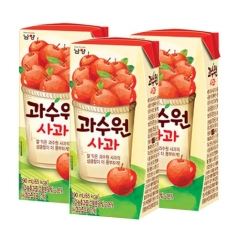[대량구매관] 과수원 사과맛 190ml x 24팩 (업체별도 무료배송)