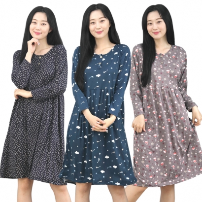 피치기모 원피스 홈원피스 드레스 맘룩 임산부 잠옷 (업체별도 무료배송)