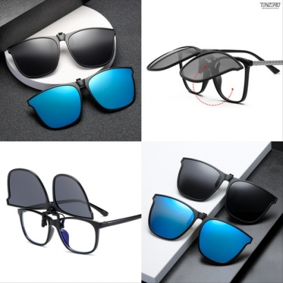 안경위에 쓰는 편광 선글라스 2종 택1 (2개이상 구매가능) (업체별도 무료배송)