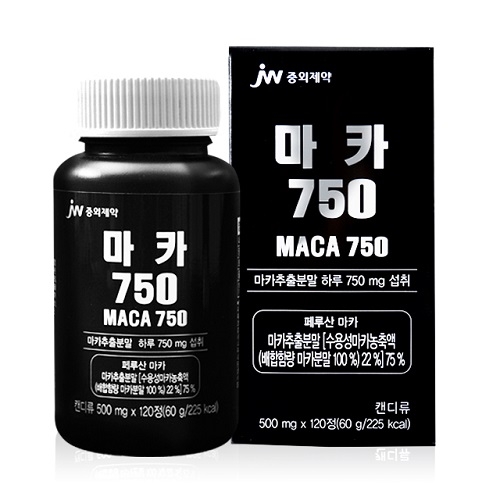 [JW중외제약] 마카 750 500mg*60정 (업체별도 무료배송)
