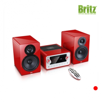 [사은품이벤트 x Britz] 브리츠 진공관 오디오 시스템 BZ-TM780 (레드색상) (CD플레이/USB플레이/FM라디오) (업체별도 무료배송)