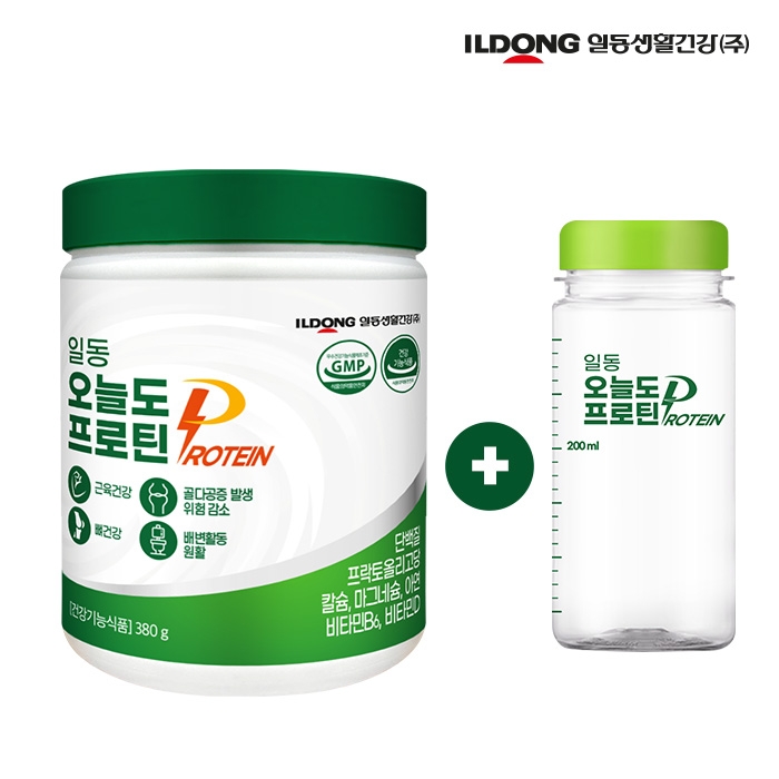 [일동생활건강] 기능성 인정 오늘도 프로틴 380g + 쉐이크컵 증정 (업체별도 무료배송)