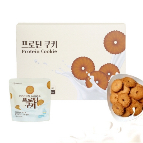 [재입고] 프리미엄 고함량 프로틴 다이어트 단백질 쿠키 40g*8봉