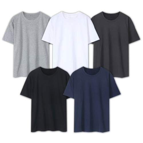 남녀공용 반팔 무지 라운드 면 티셔츠 3color (M~2XL사이즈) (5장이상 구매가능) (업체별도 무료배송)