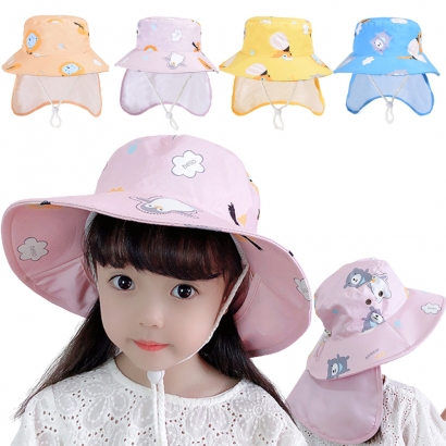 [키즈트리] 유아동 어린이 플랩캡 모자 버킷 차양 햇 MZ-108(업체별도 무료배송)