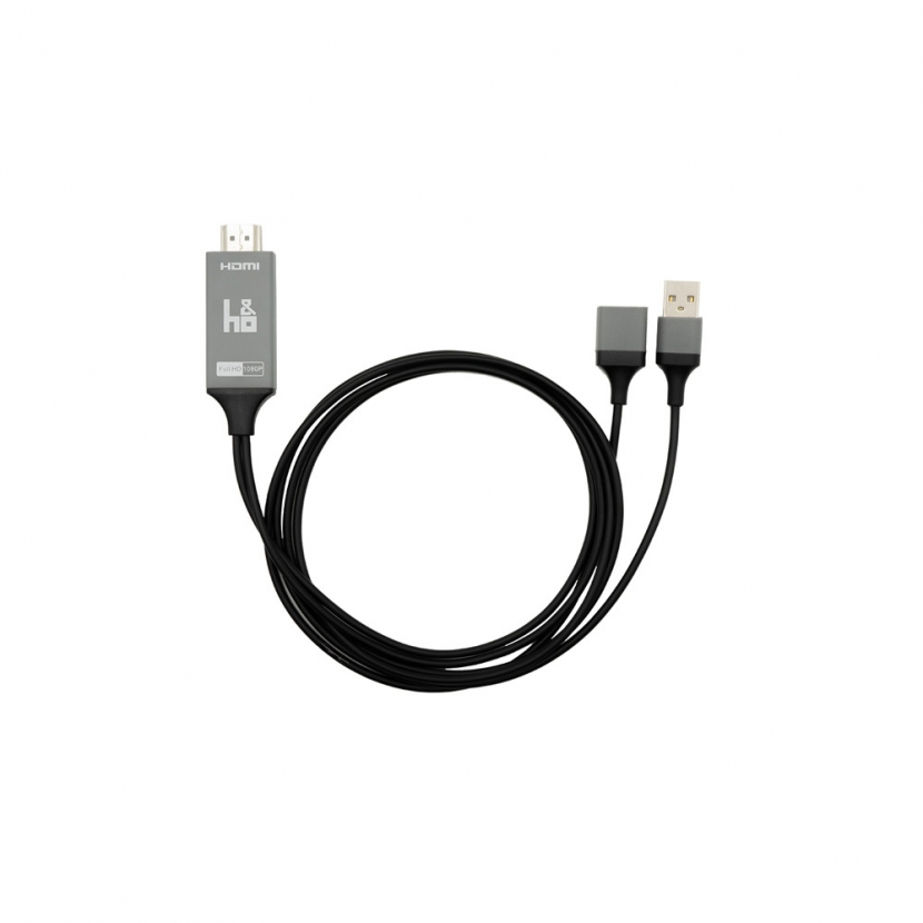 에이치앤오 HDMI 스마트 미러링 케이블 (FULL HD 영상/음성출력) (업체별도 무료배송)