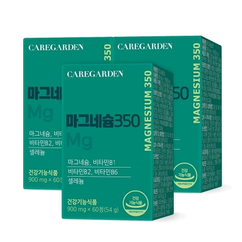 [케어가든] 마그네슘350 비타민B 셀레늄 900mg*60정 (2개월분) (3개이상 구매가능) (업체별도 무료배송)