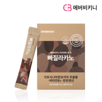 [에버비키니] 커피맛 다이어트 빠질라카노 3.3g*28포 (3개이상 구매가능) (업체별도 무료배송)