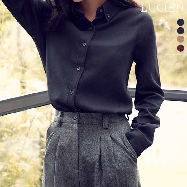 [홈쇼핑상품] [루시앙] 여성 코튼 블렌디드 기모셔츠 4종택1 (업체별도 무료배송)