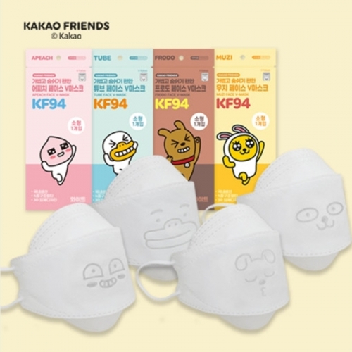 카카오프랜즈 캐릭터 KF94 초등학생 어린이 소형 마스크 1박스 (30매) (업체별도 무료배송)