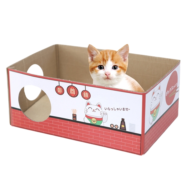 [레드퍼피] 고양이 네코 스크래쳐 박스 오픈형 (업체별도 무료배송)