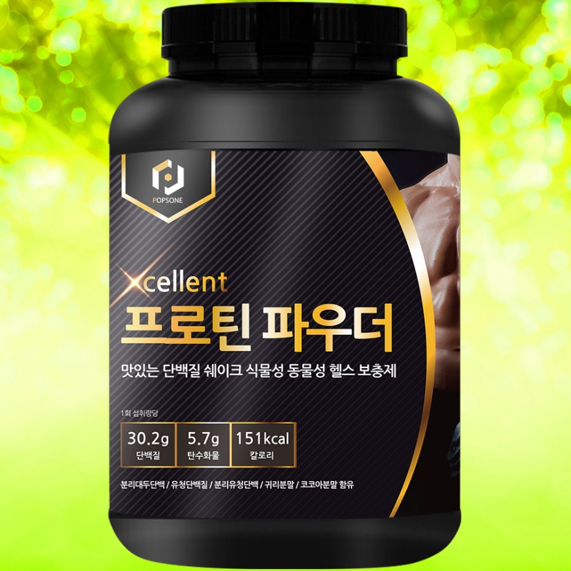 [팝스원] 당제로 프로틴 파우더 단백질보충제 (곡물+코코아)  1kg (업체별도 무료배송)
