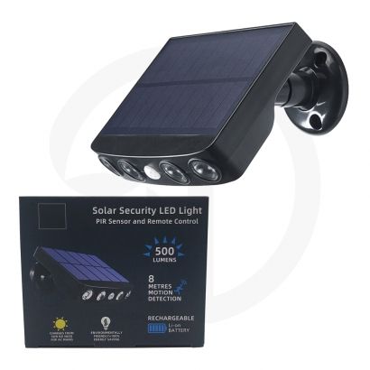 태양광 센서등 4LED 방범등 모션감지 야외방수 CCTV모형 다각도 태양열 센서 벽등 (업체별도 무료배송)