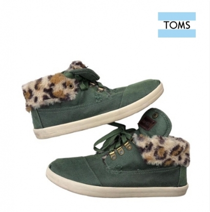 [TOMS] 탐스 Botas(Highlands Green Leopard Fleece) 015045B11 (업체별도 무료배송)