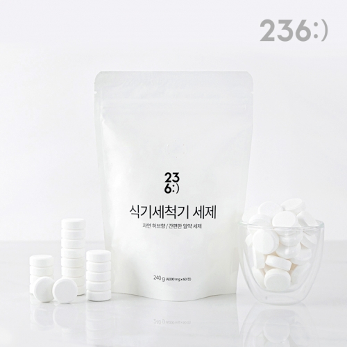 236:) 올인원 식기세척기 세제 240g*60정 (업체별도 무료배송)