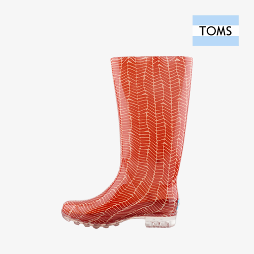 [TOMS] 탐스 Cabrilla Rain(Picante Red Herringbone print) 10006874 (업체별도 무료배송)