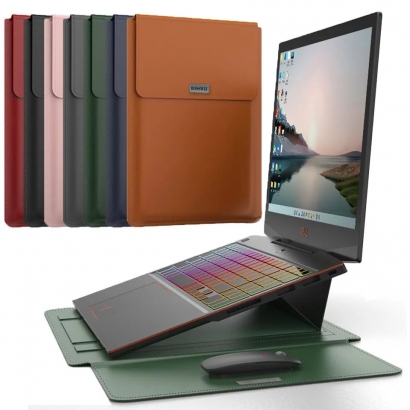 [BOSSWIZ] 올인원 스탠드 노트북 파우치 (스탠드, 파우치, 마우스패드를 하나로) BOS-PUC (업체별도 무료배송)
