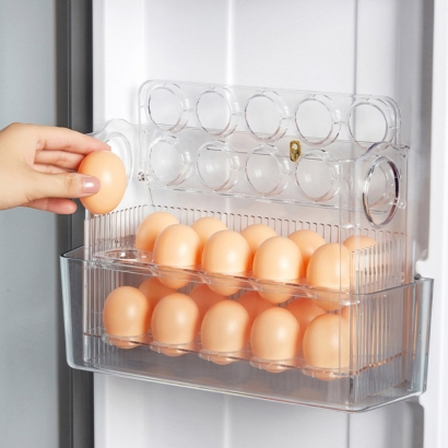 자동스윙 3단 계란 보관함(30구) (업체별도 무료배송)
