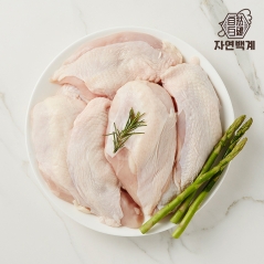 [떠리몰 후기평점4.8][자연백계] 부드러운 신선 냉장 닭가슴살/안심 1kg (업체별도 무료배송)