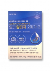 알파 알티지 오메가-3 1,302.2mg*60캡슐 2개월분 (업체별도 무료배송)