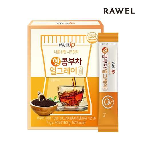 [로엘] 웰업 핫콤부차 얼그레이 5박스 (5g x 30포) (업체별도 무료배송)