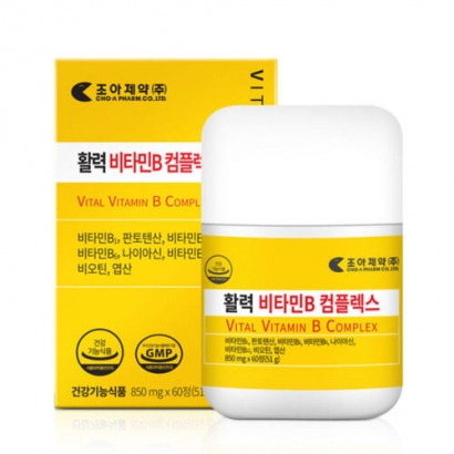 [조아제약] 활력비타민B 콤플렉스 850mg*60정 (업체별도 무료배송)
