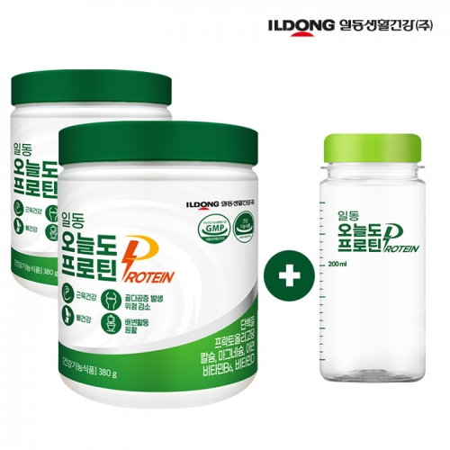 [일동생활건강] 오늘도 프로틴 380g + 쉐이크보틀 증정 (2개이상 구매가능) (업체별도 무료배송)