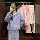 복숭아 기모 수면잠옷 파자마세트 색상 3종택1 (업체별도 무료배송)