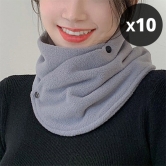 [대량구매관] 유니미스 여성 겨울 후리스 단추 넥워머 4color (10개단위 구매가능) (업체별도 무료배송)