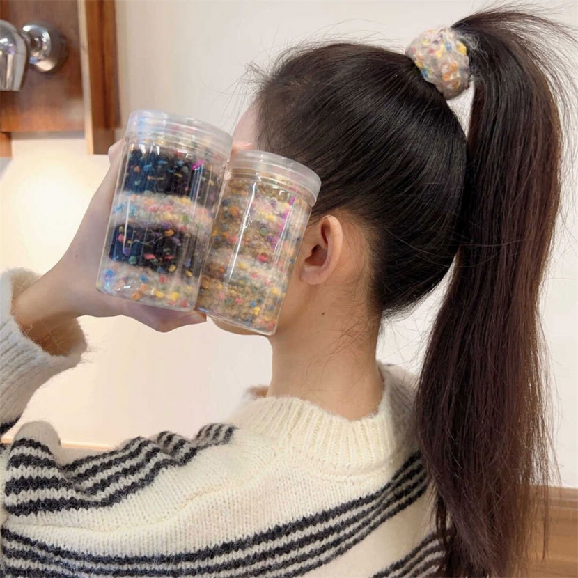 구우스 팝핑 뽀글이 머리끈 세트 5개입 (2개이상 구매가능) (업체별도 무료배송)