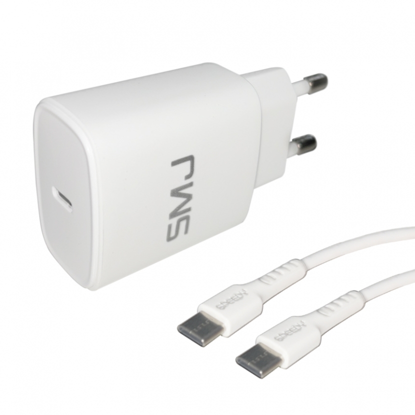 [SMJ] USB-C타입 PD 20W 고속충전기 어댑터 케이블세트 (업체별도 무료배송)