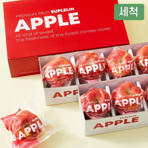 바로한입 아삭달콤 경북 고당도 세척사과 과일선물 1.6kg이상(8입)(업체별도 무료배송)