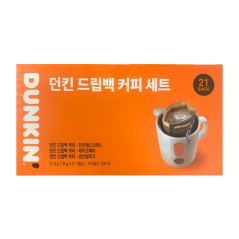 [던킨] 드립백 커피 세트 210g(10g*21개입) + 사은품 증정