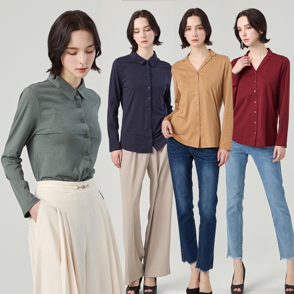 [홈쇼핑상품] [로코엘라] 그렌 코튼모달 여성 셔츠 블라우스 (업체별도 무료배송)